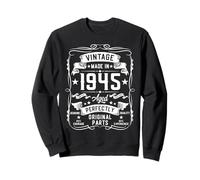Vintage 1945 80 Years Old Gifts for Men 80yr 80th Birthday Felpa