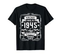 Vintage 1945 80 Years Old Gifts for Men 80yr 80th Birthday Maglietta