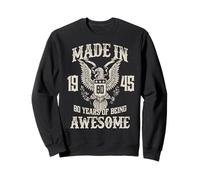 Vintage 1945 80th Birthday 80 Years of Being Awesome Felpa