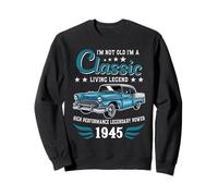 Vintage 1945 Birthday Classic Car for Legends Born in 1945 Felpa