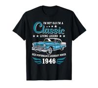 Vintage 1946 Birthday Classic Car for Legends Born in 1946 Maglietta