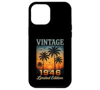 Vintage 1946 Edizione Limitata Retro Palma 79 Anni Compleanno Custodia per iPhone 12 Pro Max