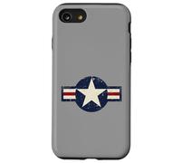 Vintage 1947 a oggi Stile US Military Aviation Roundel Custodia per iPhone SE (2020) / 7/8