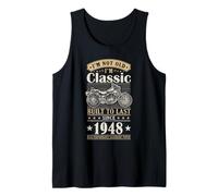 Vintage 1948 Birthday Classic Biker for Legends Born in 1948 Canotta