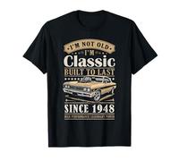 Vintage 1948 Birthday Classic Car for Legends Born in 1948 Maglietta