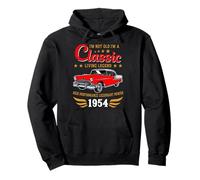 Vintage 1954 Birthday Classic Car for Legends Born in 1954 Felpa con Cappuccio