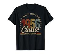Vintage 1956 70th Birthday 70 yr Classic Limited Edition Men Maglietta
