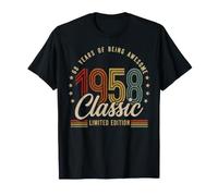 Vintage 1958 68th Birthday 68 yr Classic Limited Edition Men Maglietta