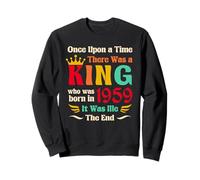 Vintage 1959 Birthday King Born in 1959 Legendary Men Felpa