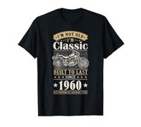 Vintage 1960 Birthday Classic Biker for Legends Born in 1960 Maglietta