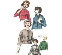 Vintage 1960s Motivo, Donna Giacche, Semi-Aderente - Busto = 91.4cm (91.4cm)