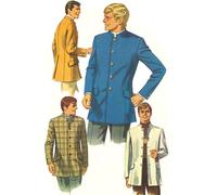 Vintage 1960s Motivo, Uomo Nehru Giacca, The Beatles -