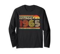 Vintage 1965 Classic 1965 Vintage Year Men Women Birthday Maglia a Manica