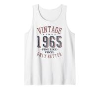 Vintage 1965 Fine Like Vinyl Only Better Retro Birthday Canotta