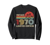 Vintage 1970 Limited Edition Retro Year Vintage Birthday Felpa