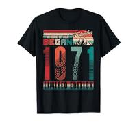 Vintage 1971 Where It All Began Retro Sunset September Maglietta