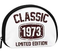 Vintage 1973 50th Birthday Women And Girls Cute Fashion Coin Purse Wallet Bag Change Pouch Key Holder