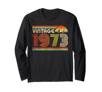 Vintage 1973 Classic 1973 Vintage Year Men Women Birthday Maglia a Manica