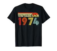 Vintage 1974 52 Years Old Retro Men And Women 52nd Birthday Maglietta