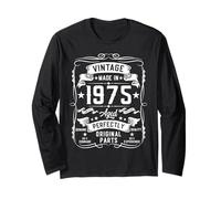 Vintage 1975 50 Years Old Gifts for Men 50yr 50th Birthday Maglia a Manica