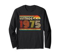 Vintage 1975 Classic 1975 Vintage Year Men Women Birthday Maglia a Manica