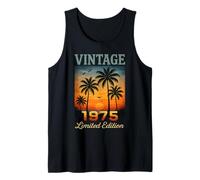 Vintage 1975 Edizione Limitata Retro Palma 51 Anni Compleanno Canotta