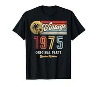 Vintage 1975 Parti Originali Palme Per Il 50° Compleanno Maglietta