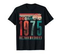 Vintage 1975 Where It All Began Retro Sunset September Maglietta