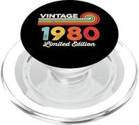 Vintage 1980 Compleanno Edizione Limitata Uomini Donne Nati nel 1980 PopSockets PopGrip per MagSafe