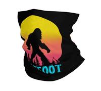 Vintage 1980S Bigfoot1 Decorazione Facciale Elastico Scaldacollo Antiscivolo Sciarpa A Tubo per Escursionismo Campeggio Estivo 26X30CM