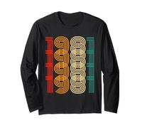Vintage 1981 Birthday Year 1981 Classic Men Women Vintage Maglia a Manica