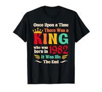 Vintage 1982 Birthday King Born in 1982 Legendary Men Maglietta
