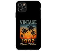 Vintage 1982 Edizione Limitata Retro Palma 43 Anni Compleanno Custodia per iPhone 11 Pro Max