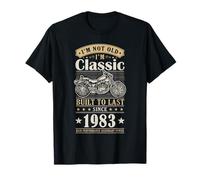 Vintage 1983 Birthday Classic Biker for Legends Born in 1983 Maglietta