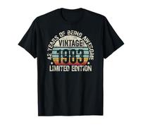 Vintage 1983 Birthday Gift Shirt 42 Years of Awesome Maglietta