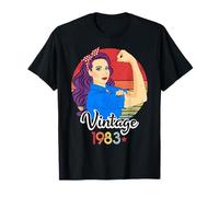 Vintage 1983 Le Signore Donne 38 ° Compleanno 38th Birthday Maglietta