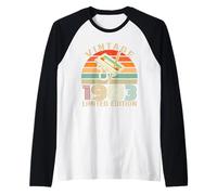 Vintage 1983 Limited Edition Retro Birthday Cassette Tape Maglia con Maniche Raglan
