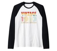 Vintage 1983 Limited Edition Retro Year Vintage Birthday Maglia con Maniche Raglan