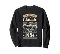 Vintage 1984 Birthday Classic Car for Legends Born in 1984 Felpa