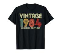 Vintage 1984 Limited Edition Men Women Classic Year Birthday Maglietta