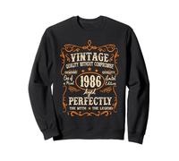 Vintage 1986 39th Birthday Gifts 39 Year Old For Men Women Felpa