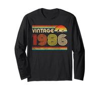 Vintage 1986 Classic 1986 Vintage Year Men Women Birthday Maglia a Manica