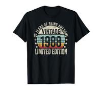 Vintage 1988 Birthday Gift Shirt 37 Years of Awesome Maglietta