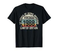 Vintage 1988 Birthday Gift Shirt 37 Years of Awesome Maglietta
