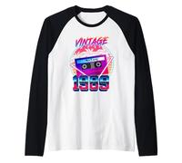 Vintage 1989 37 Years Old Retro 80s 37th Birthday Maglia con Maniche Raglan