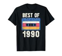 Vintage 1990's Kid Retro Era Born in The 1990 Cassette Maglietta