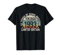 Vintage 1993 Birthday Gift Shirt 32 Years of Awesome Maglietta