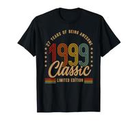 Vintage 1999 27th Birthday 27 yr Classic Limited Edition Men Maglietta
