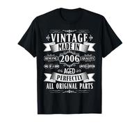 Vintage 19th birthday men Born 2006 19 years old Bday mens Maglietta