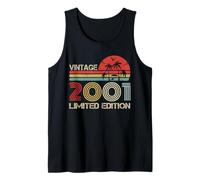 Vintage 2001 Limited Edition Retro Year Vintage Birthday Canotta